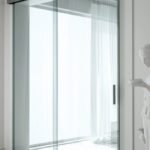 Скляні розсувні двері з технологією плавного закривання (дотяжки). Система Metalglas Decimo Soft-close V-1700